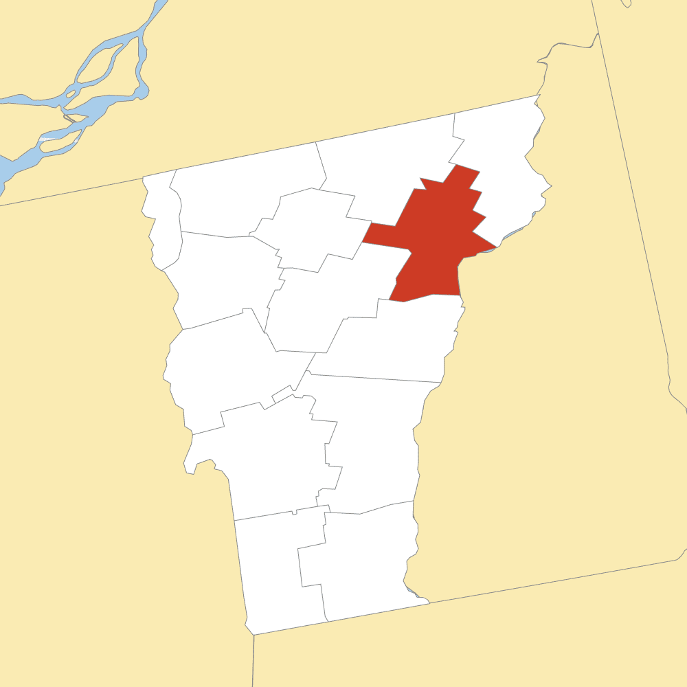 caledonia county map